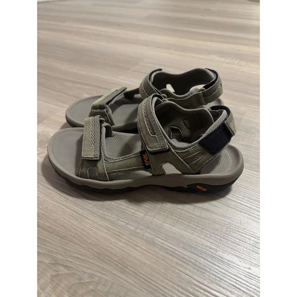 Teva Hudson Mens Sport Sandals Olive Green Brown Hiking Strappy S/N 1002433 10